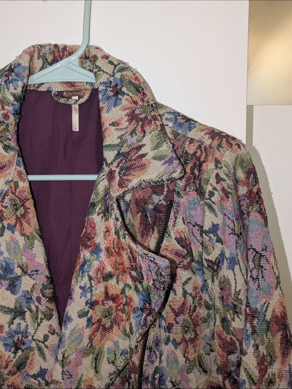 Free People Floral Tapestry Blazer